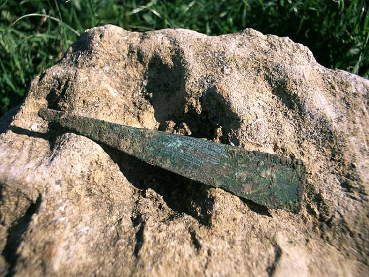 Punta di lancia in rame