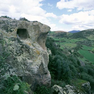Veduta delle domus di Maccettu